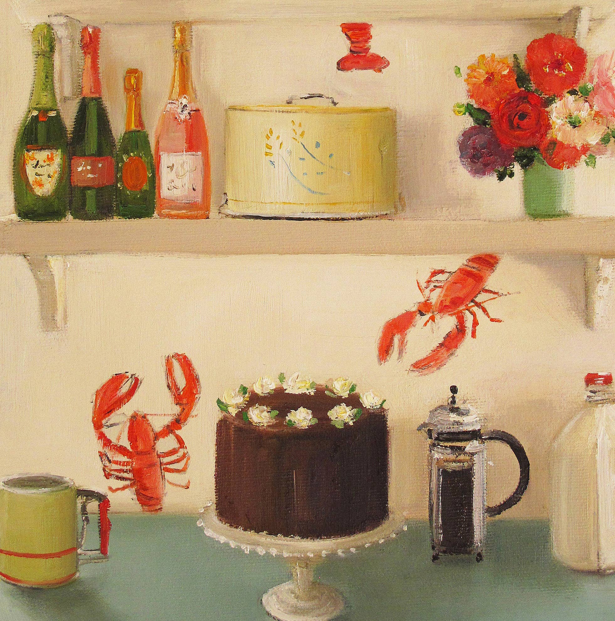 The Devil's Food Cake Art Print - 8.5" X 11" by Quirks! at Shirley Shoppe