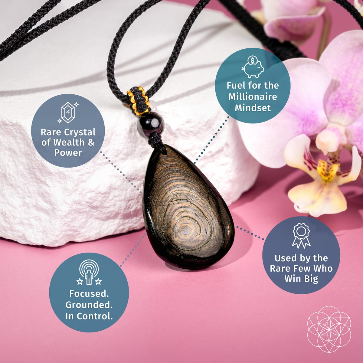 The Hypersthene Millionaire Manifestation Pendant by Conscious Items at Shirley Shoppe