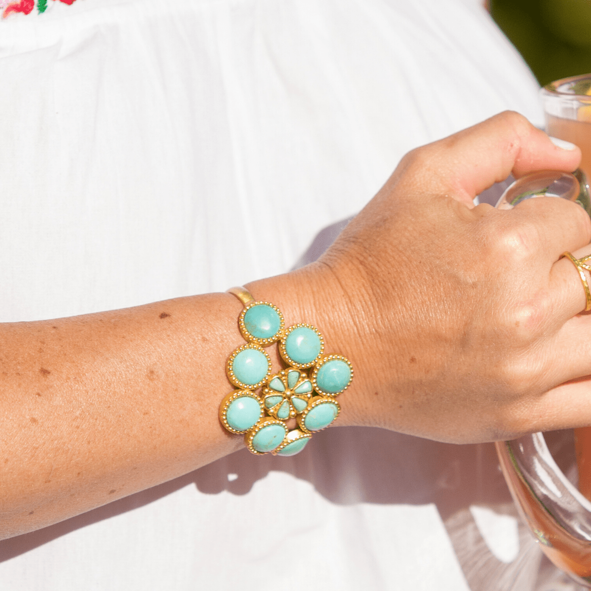 The Living Stone Cuff by Christina Greene at Shirley Shoppe