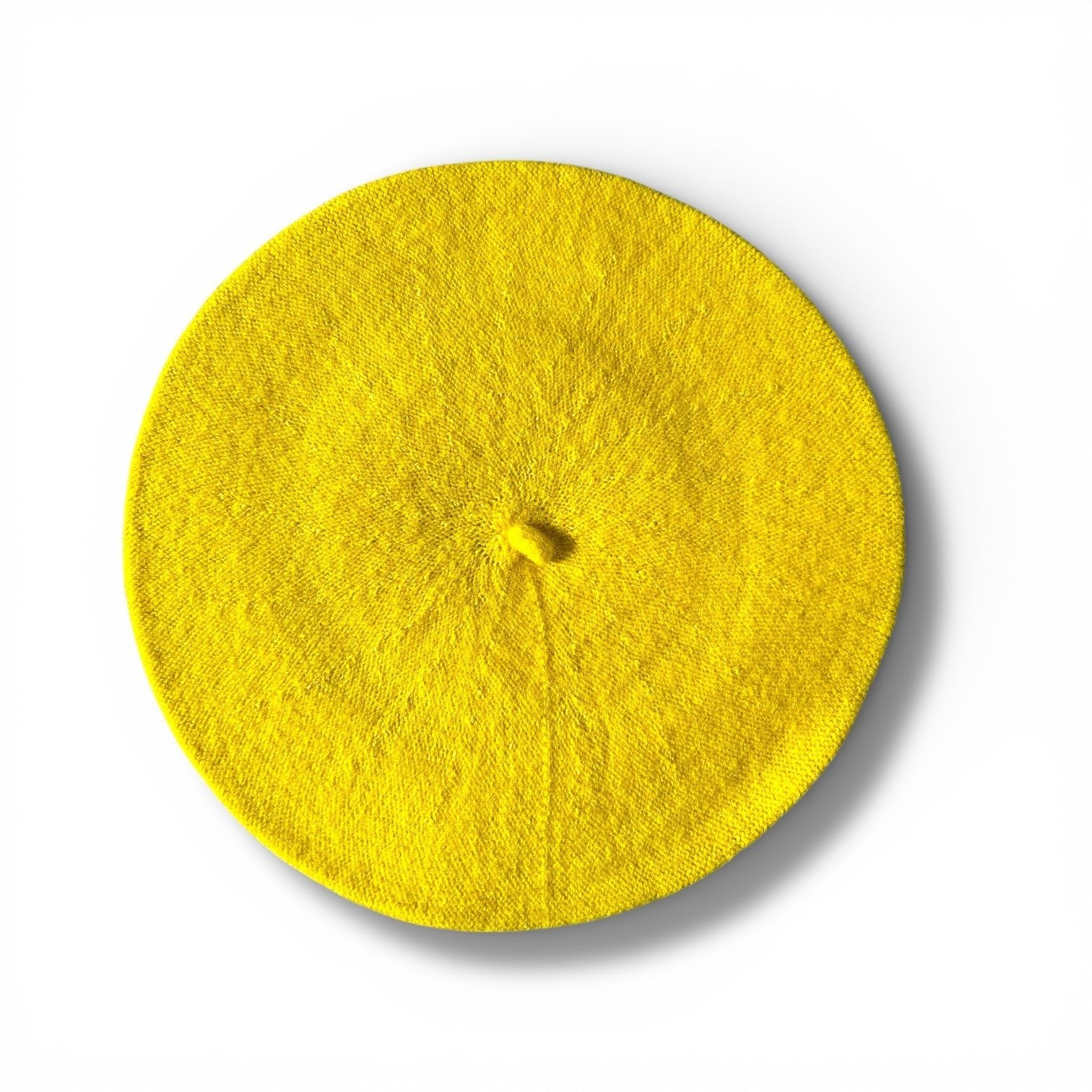 The Looker Classic French Beret - Light Yellow by Quirks! at Shirley Shoppe