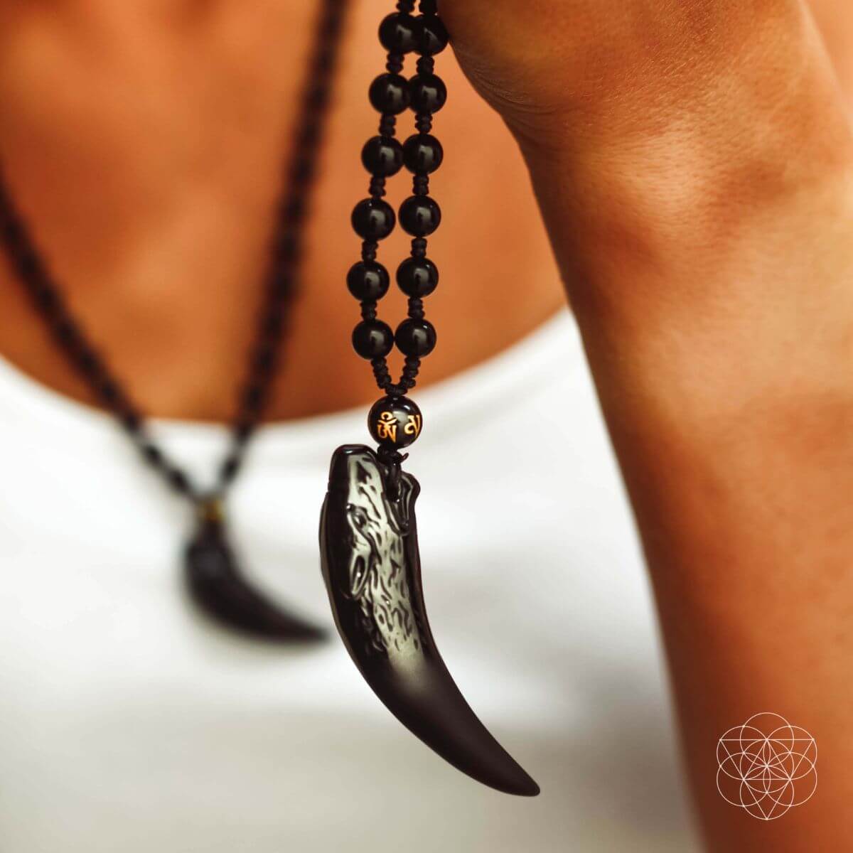 The Obsidian Wolf Pendant by Conscious Items at Shirley Shoppe