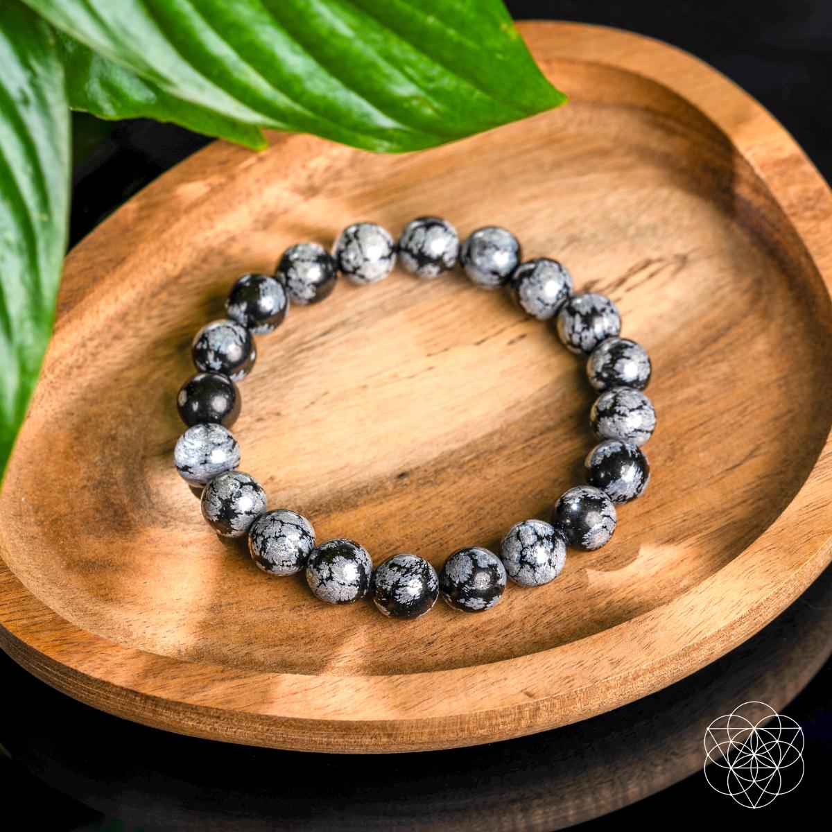 The Pattern Breaker – Snowflake Obsidian Bracelet by Conscious Items at Shirley Shoppe