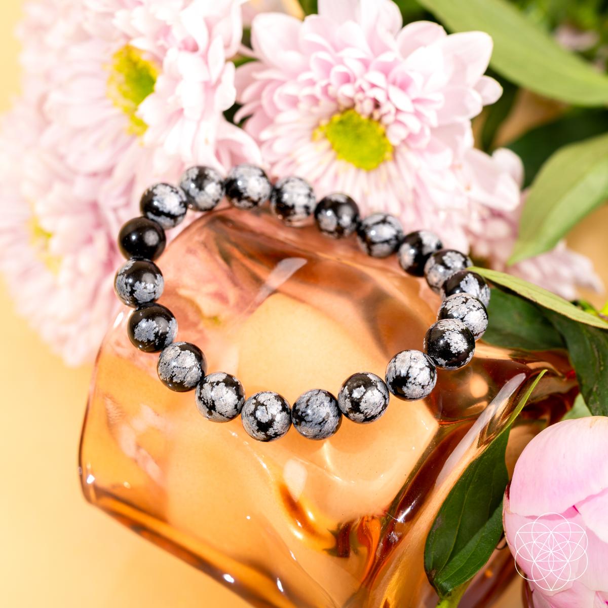 The Pattern Breaker – Snowflake Obsidian Bracelet by Conscious Items at Shirley Shoppe