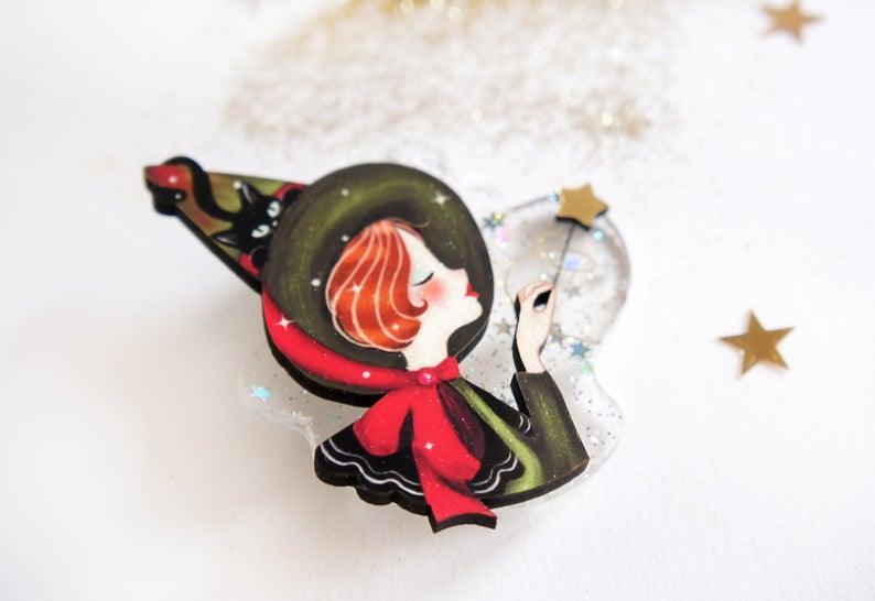 The Sorceress Brooch by Laliblue by Quirks! at Shirley Shoppe