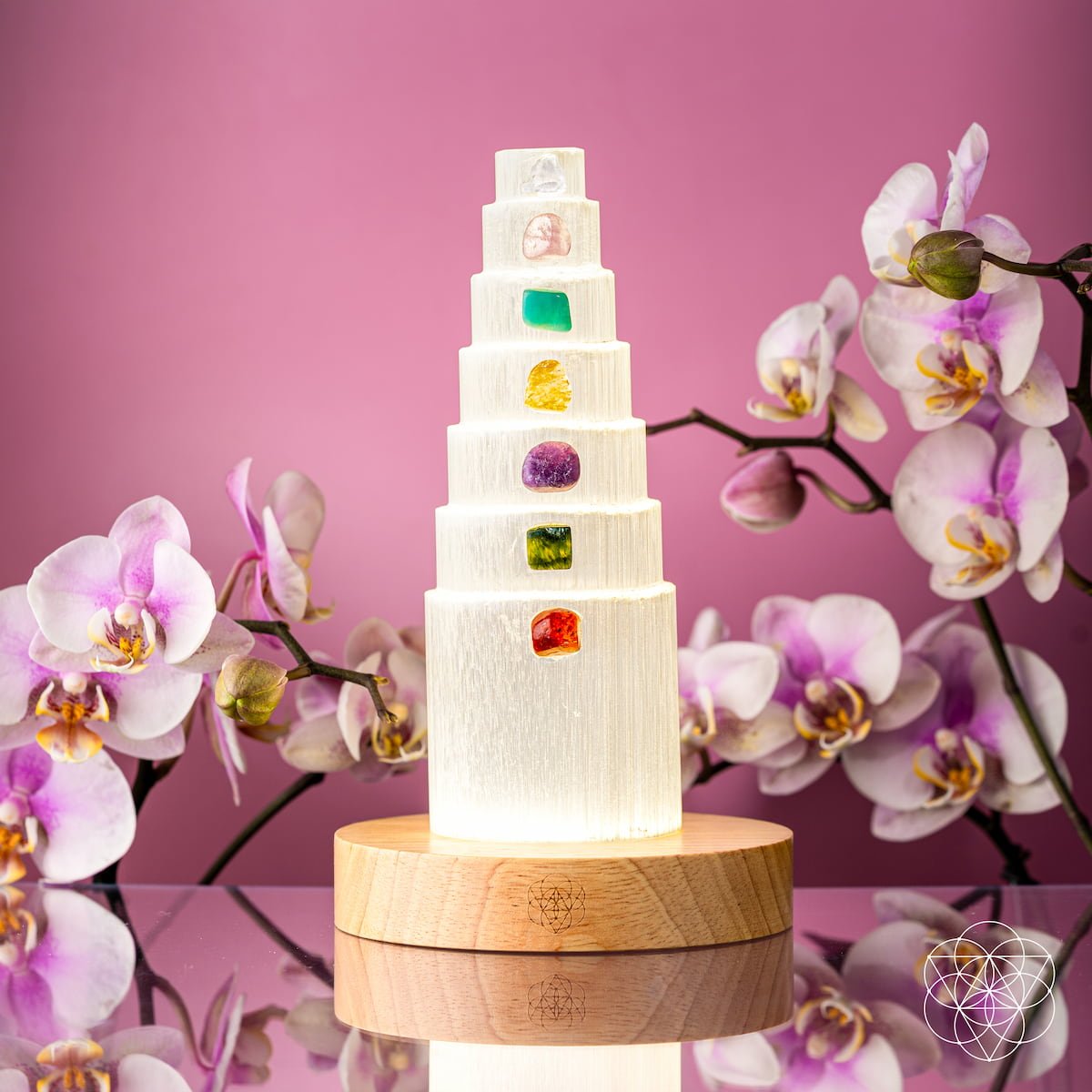 The Stress Shield Lamp - 7 Stones of Healing by Conscious Items at Shirley Shoppe