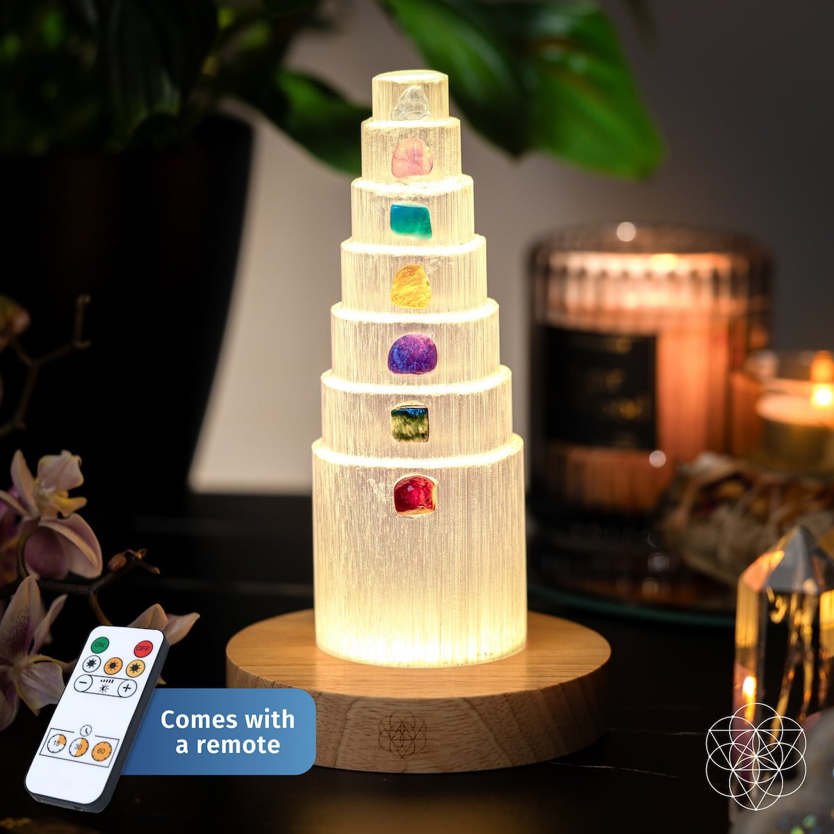 The Stress Shield Lamp - 7 Stones of Healing by Conscious Items at Shirley Shoppe