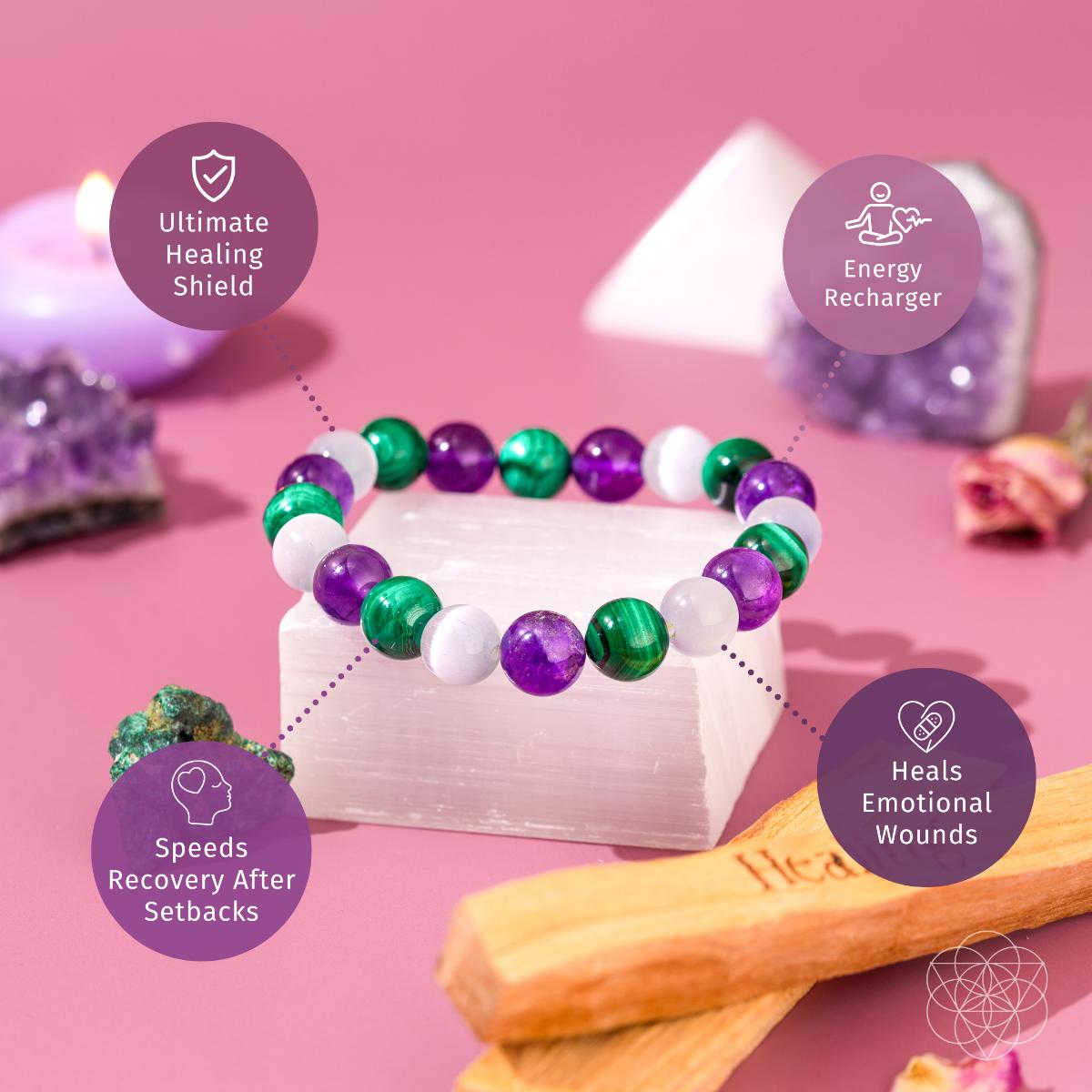 The Triple Healing Bracelet by Conscious Items at Shirley Shoppe