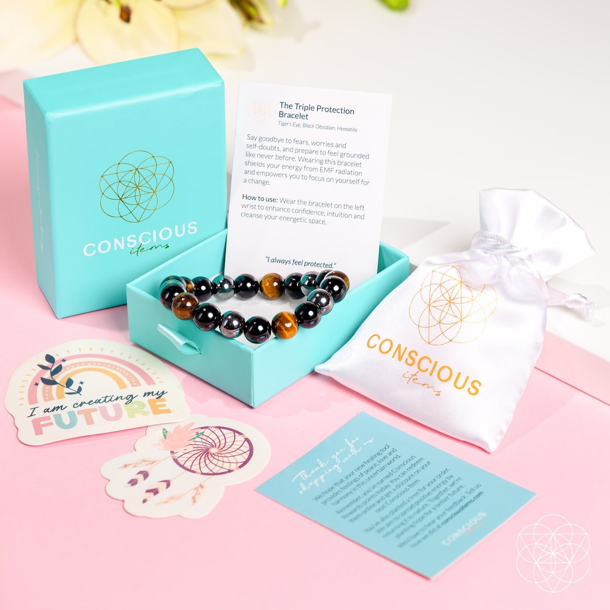 The Triple Protection Bracelet by Conscious Items at Shirley Shoppe