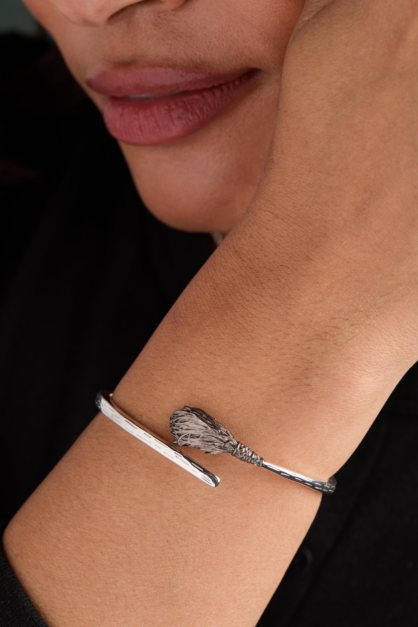 The Wizard of Oz™ Wicked Witch Broom Bypass Cuff by ALEX AND ANI at Shirley Shoppe