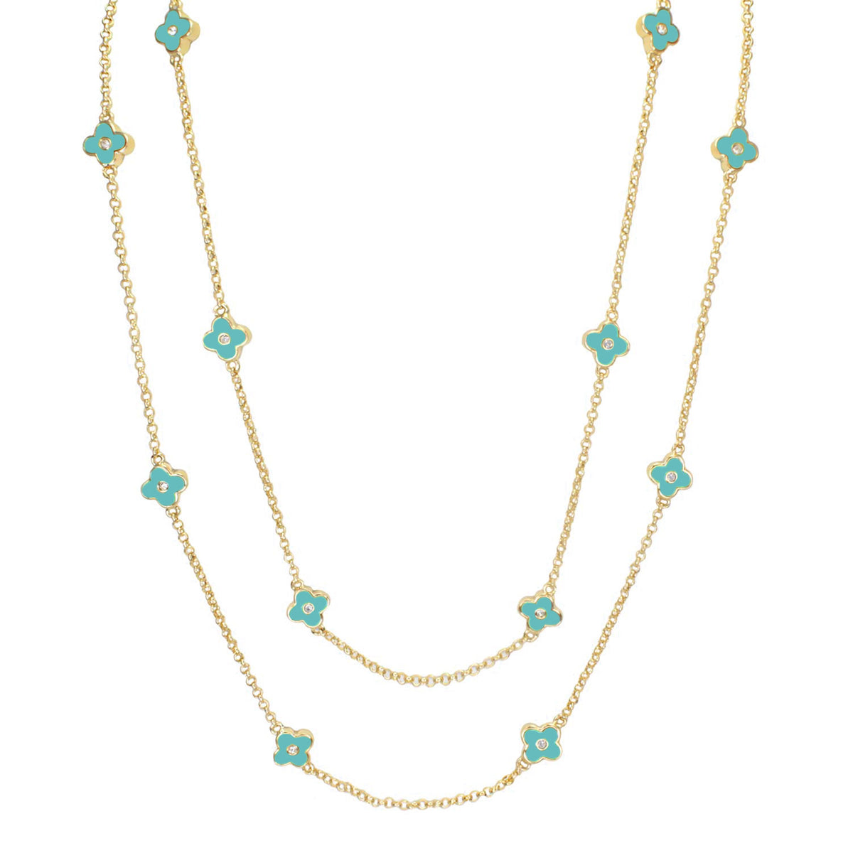 Daisy Love Necklace — 48-Inch Framed Flower