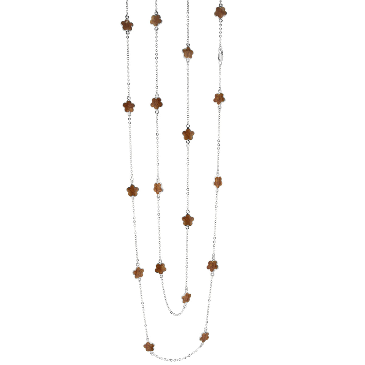 Daisy Love Necklace — 48-Inch Beaded Flower
