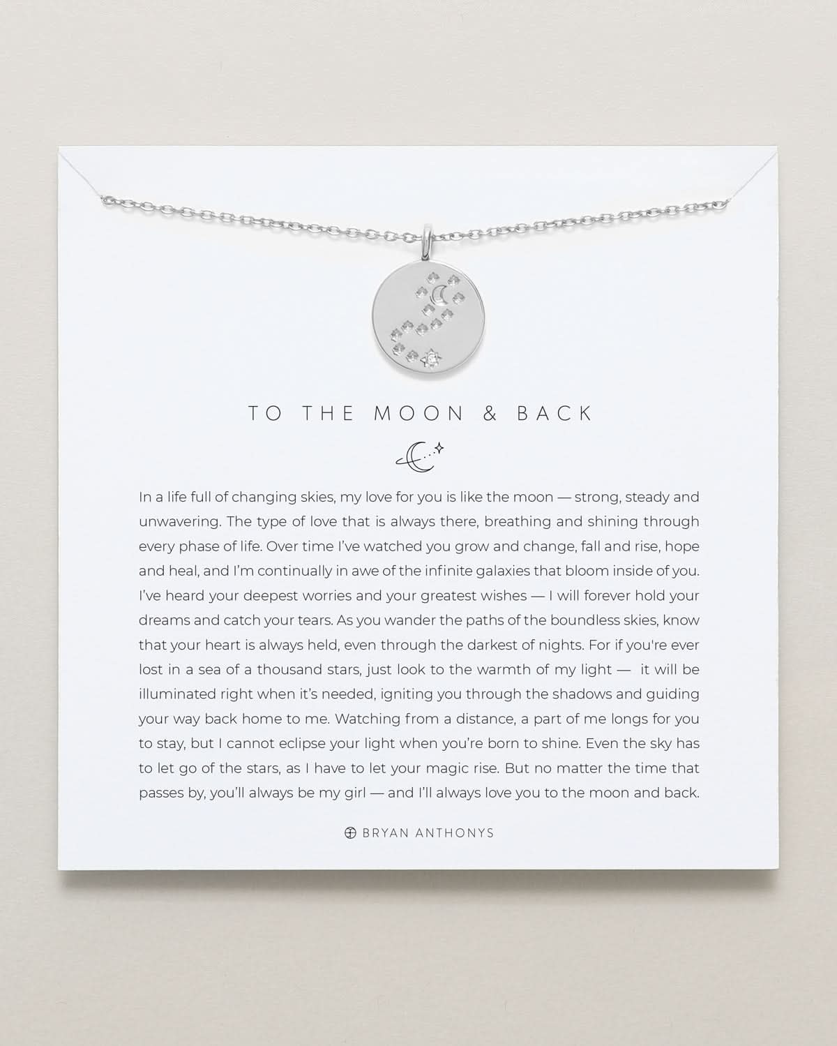 To the Moon and Back Necklace by Bryan Anthonys at Shirley Shoppe