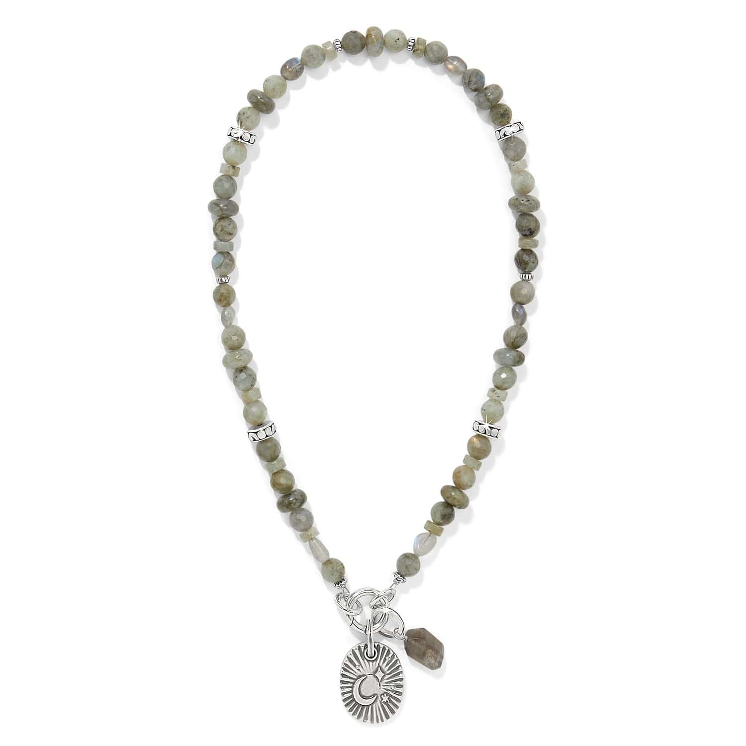 Token Charm Labradorite Necklace