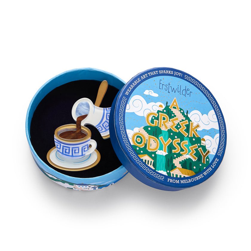 Traditional Brew Brooch by Erstwilder by Quirks! at Shirley Shoppe