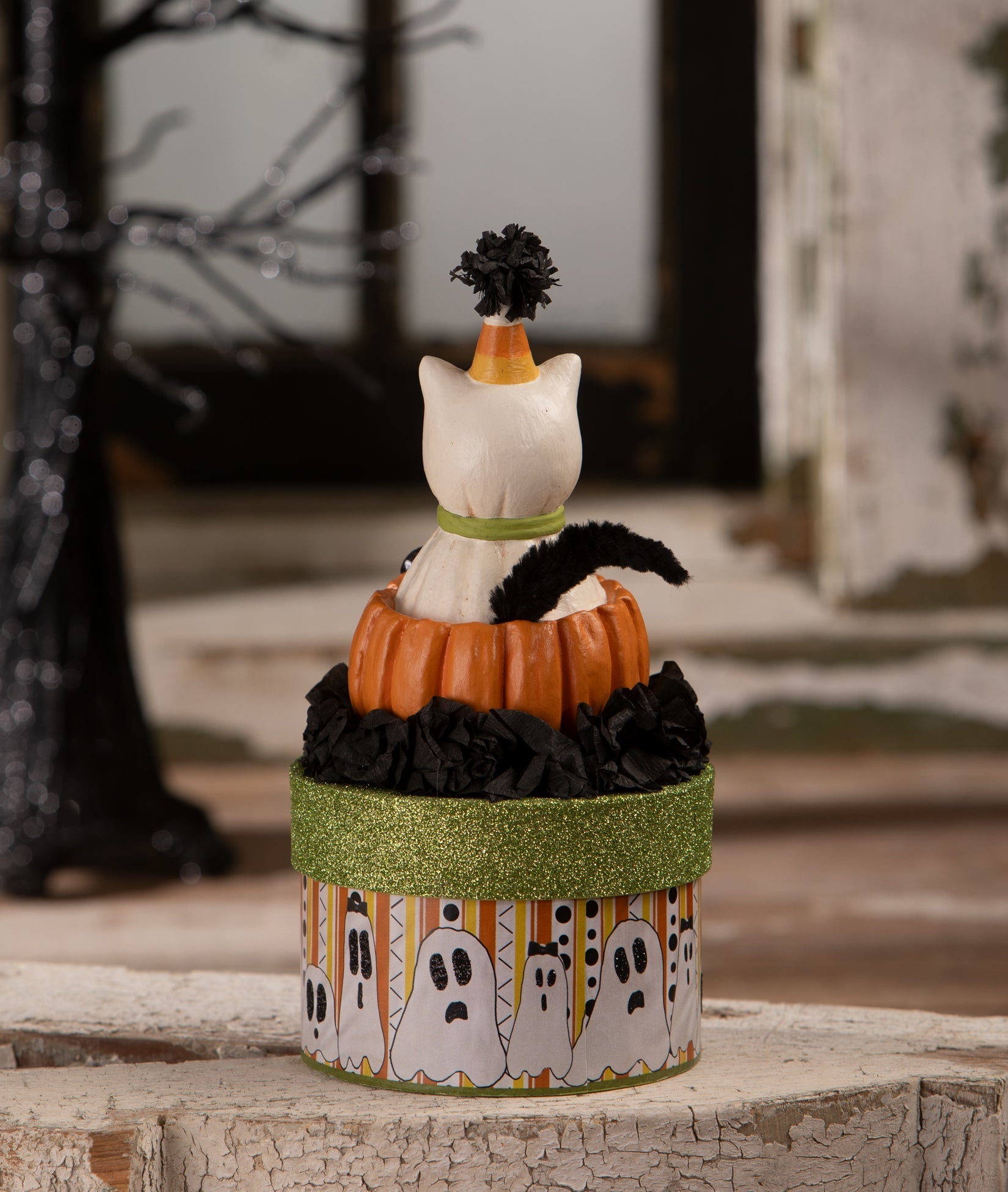 Treat Casper on Box | Halloween Decor | Bethany Lowe by Quirks! at Shirley Shoppe