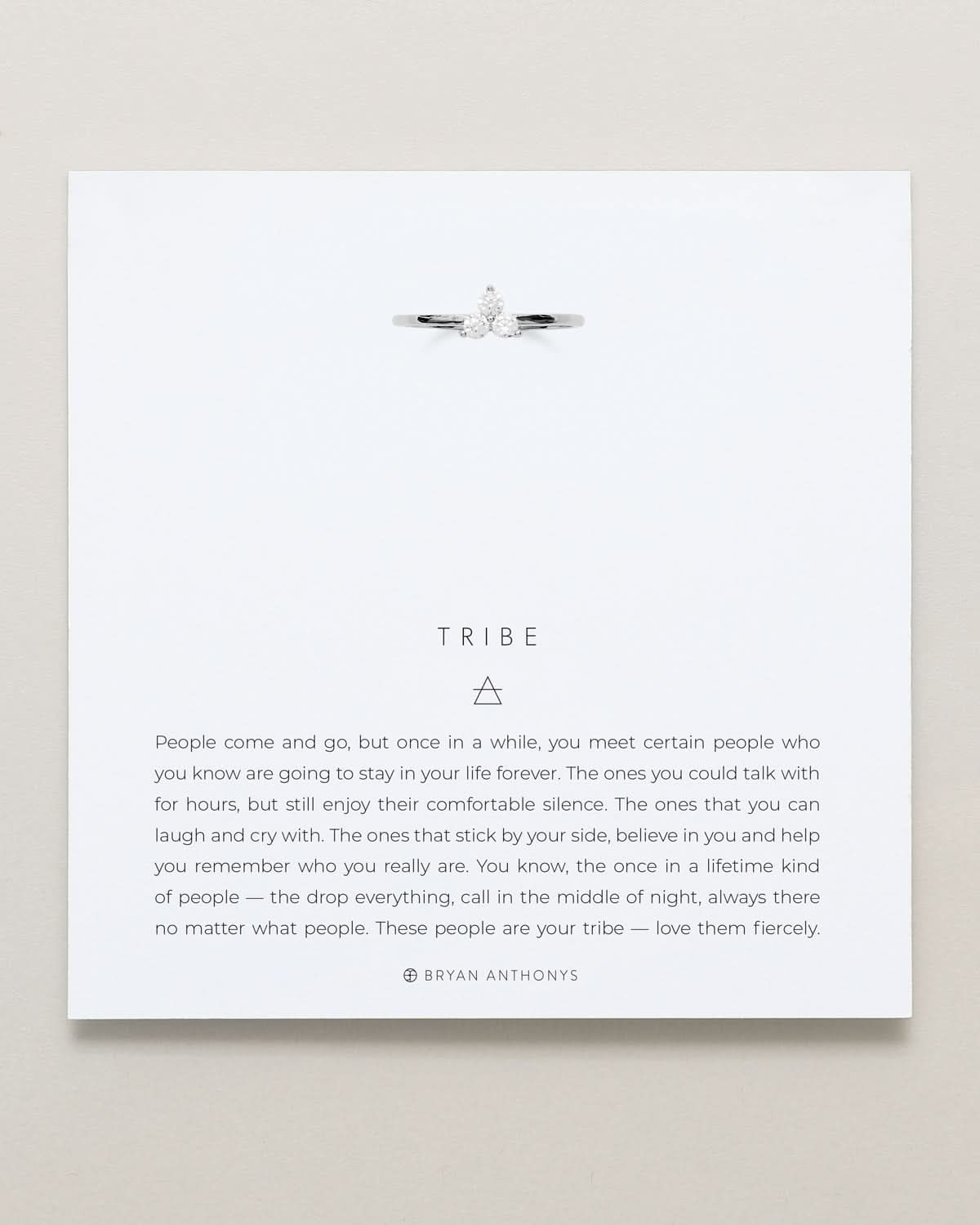 Tribe Dainty Friendship Ring by Bryan Anthonys at Shirley Shoppe