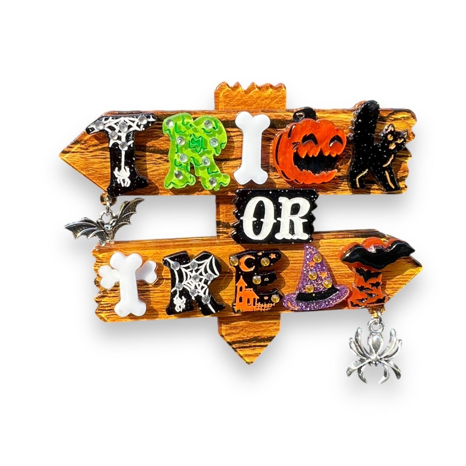 Trick or Treat Brooch by Lipstick & Chrome by Quirks! at Shirley Shoppe