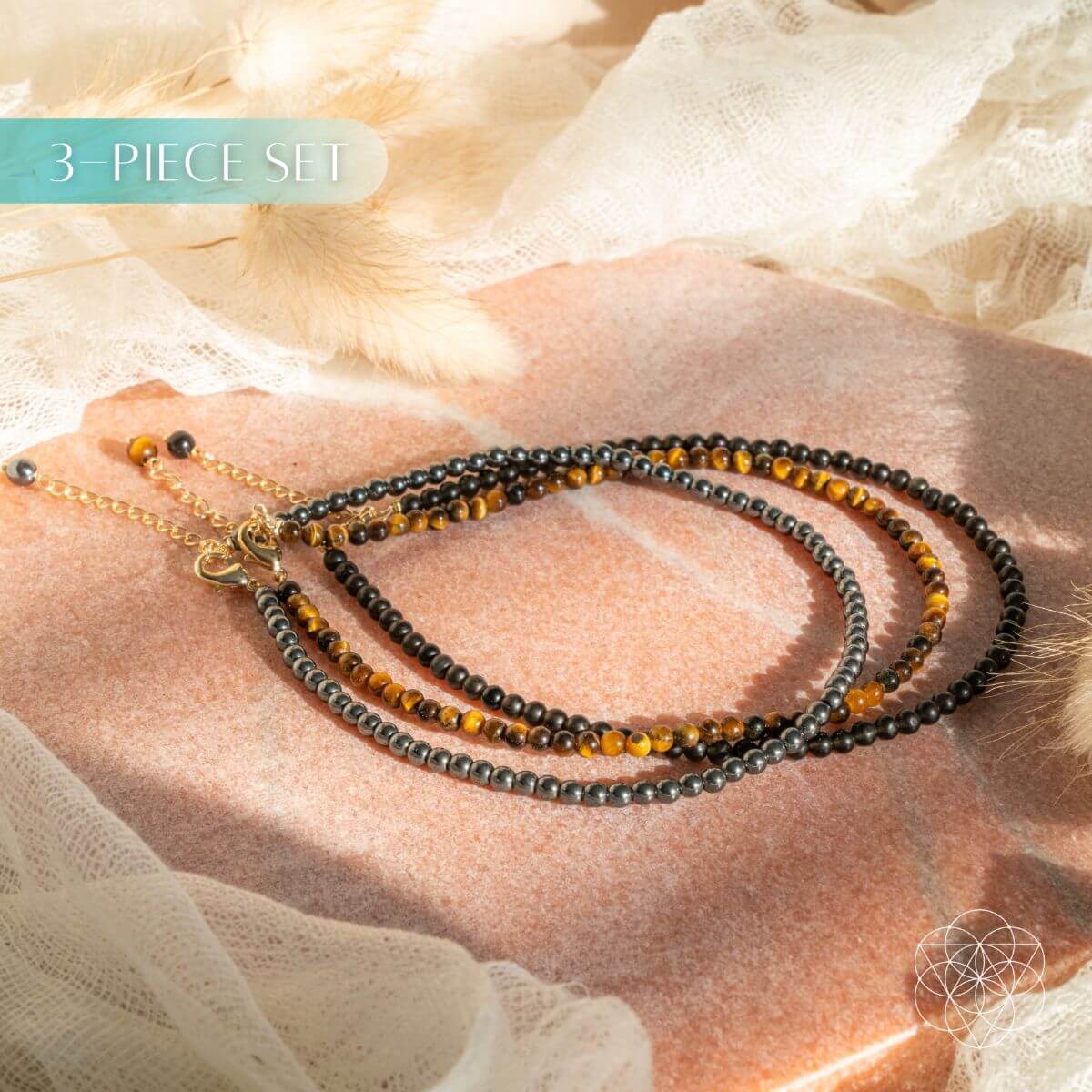 Triple Protection Anklet Set by Conscious Items at Shirley Shoppe
