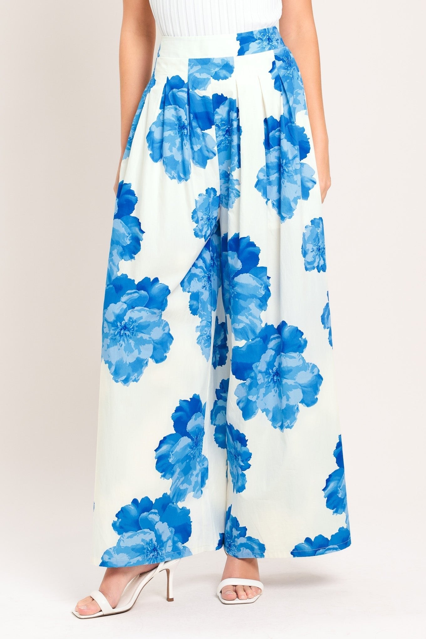 TROPIC BLUE WOVEN PANTS by Flying Tomato at Shirley Shoppe