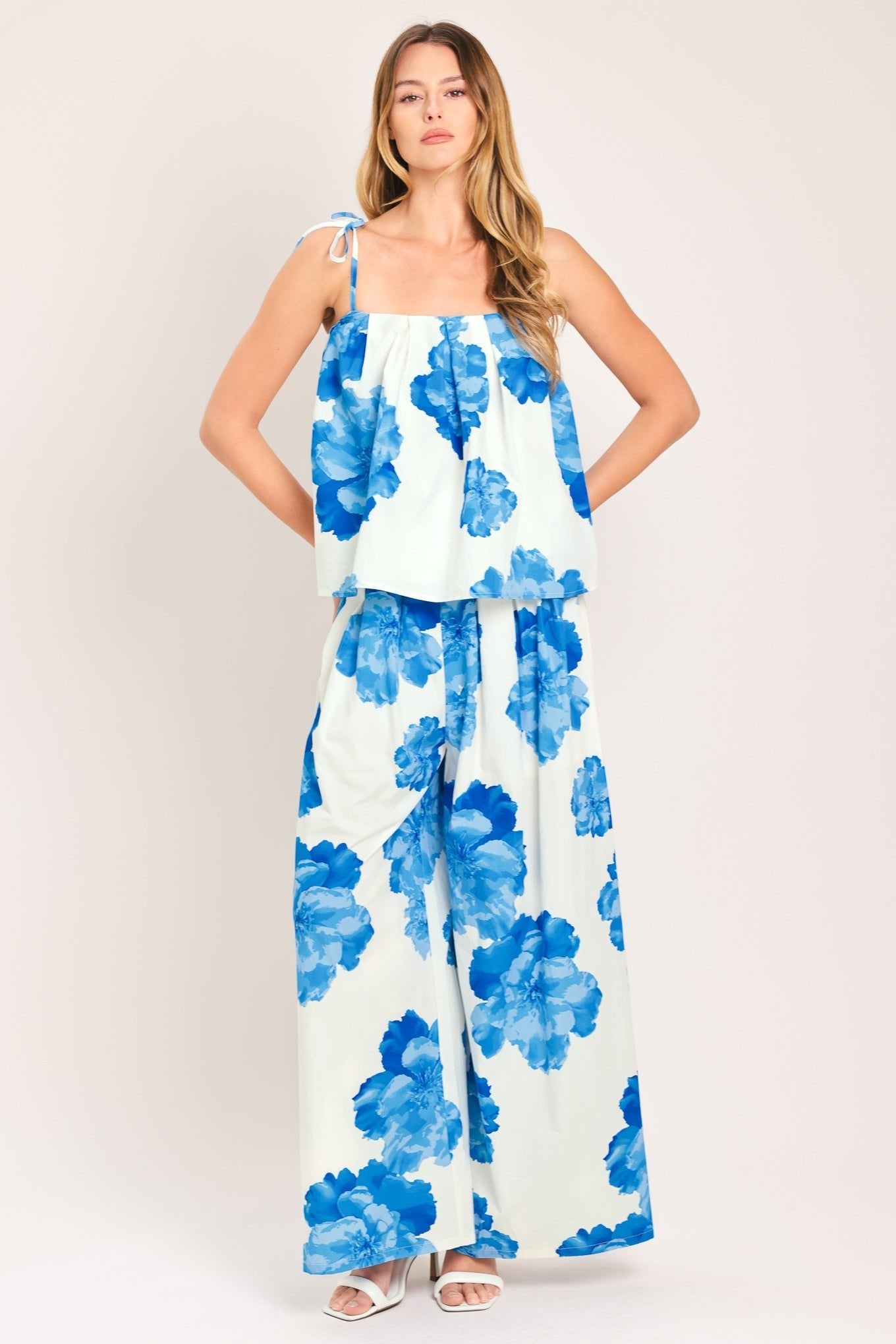 TROPIC BLUE WOVEN TOP by Flying Tomato at Shirley Shoppe