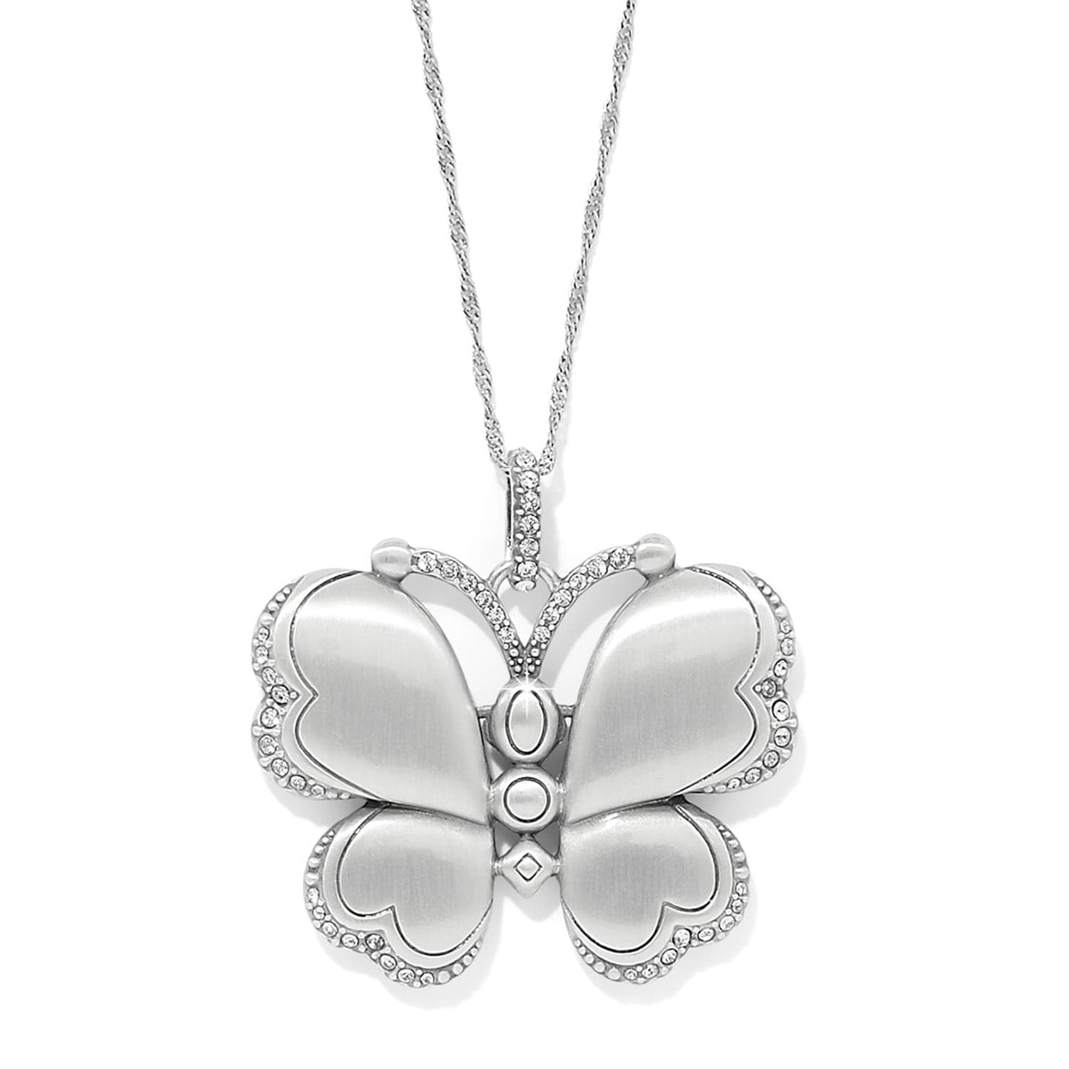 Trust Your Journey Reversible Butterfly Necklace