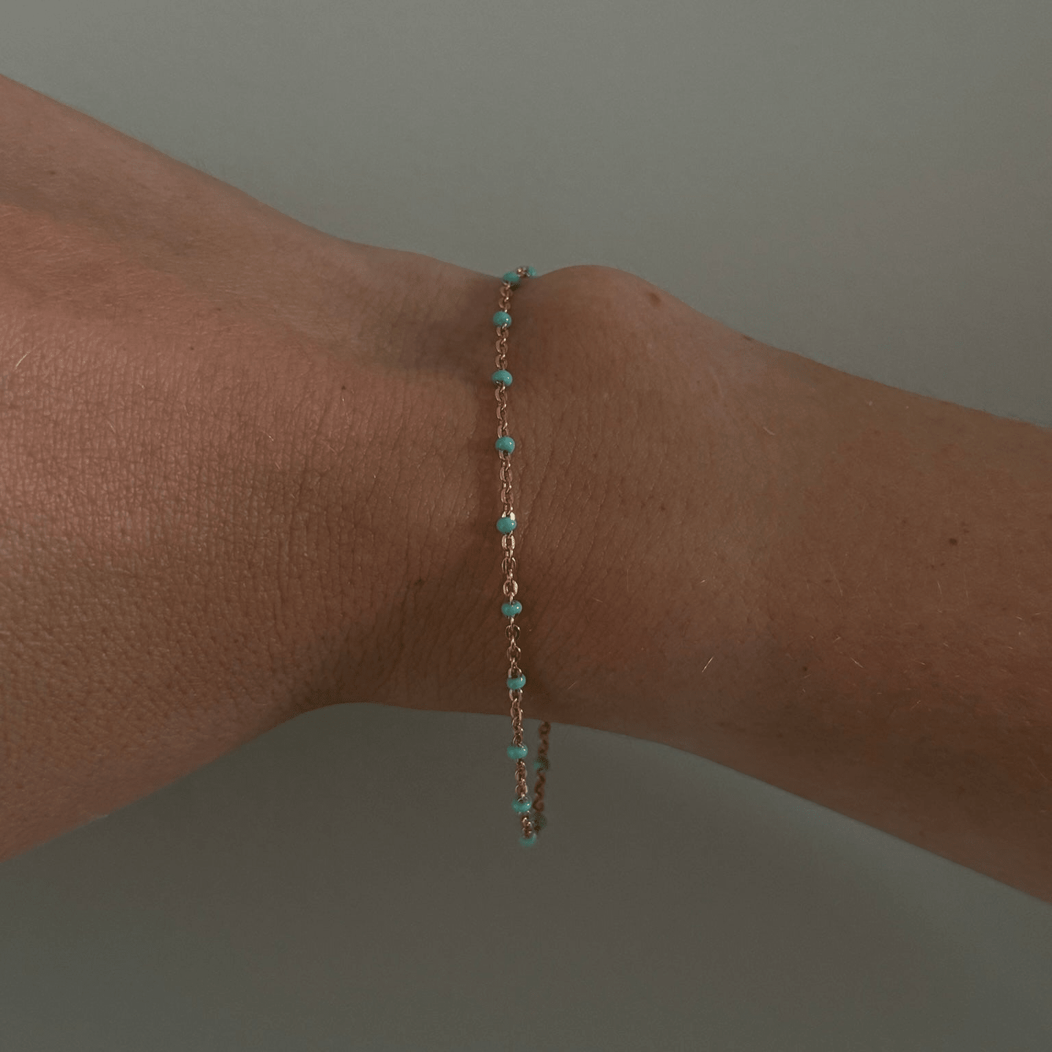 turquoise daisy bracelet by Cuffed by Nano LLC at Shirley Shoppe