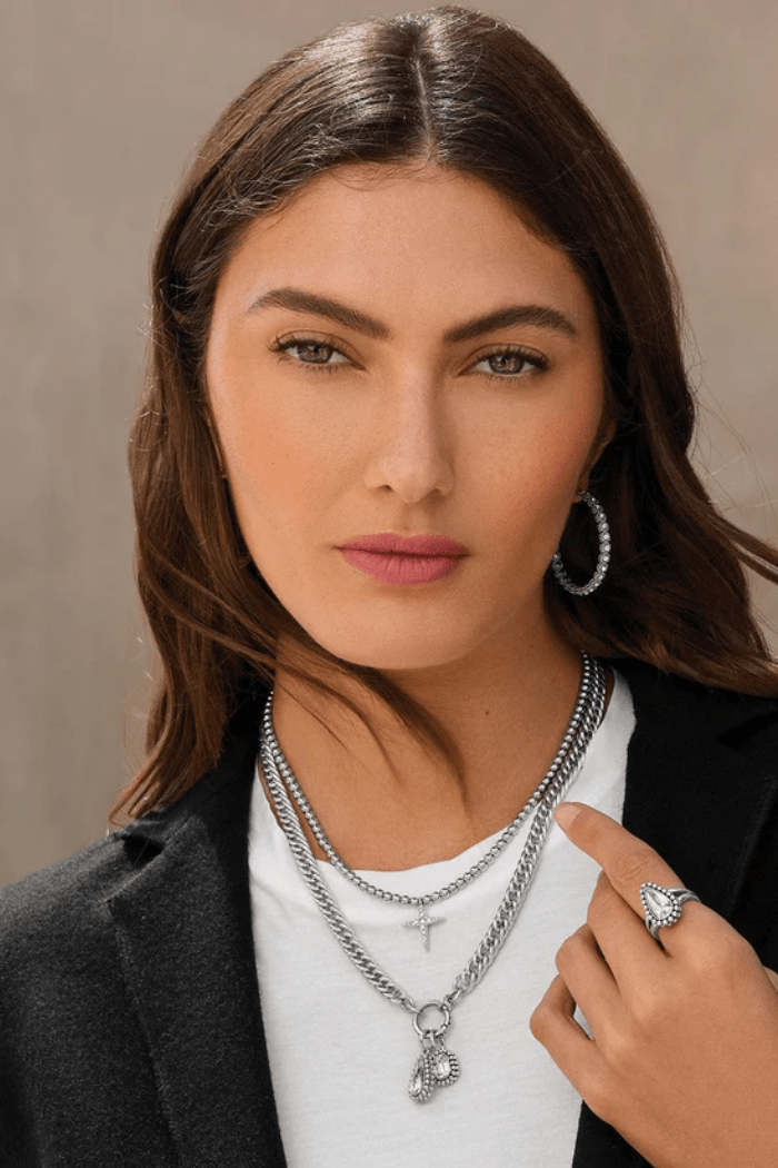 Twinkle Luxe Charm Link Necklace by Brighton at Shirley Shoppe