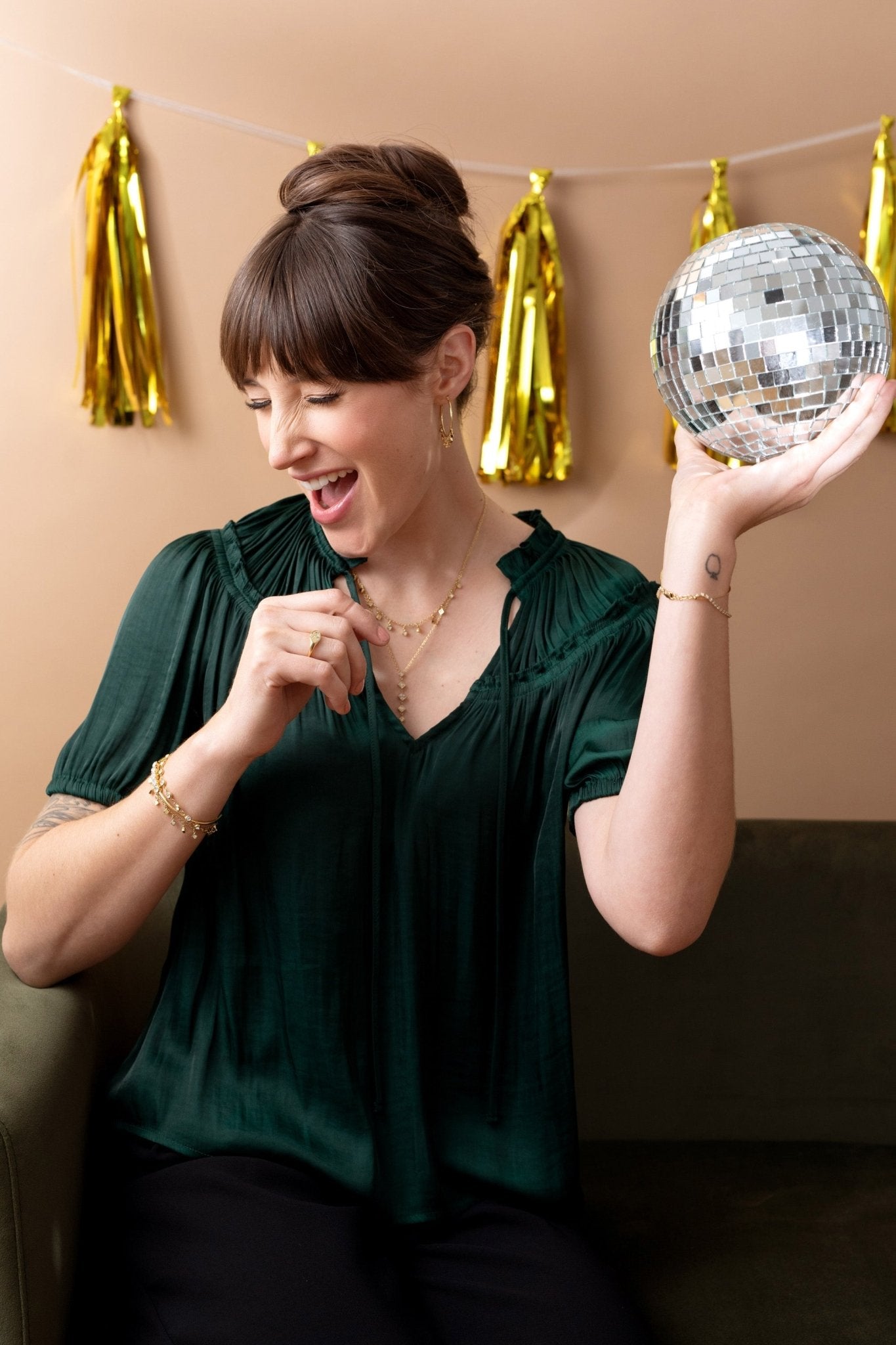 Two - Layered Princess Cut Crystal Necklace by ALEX AND ANI at Shirley Shoppe