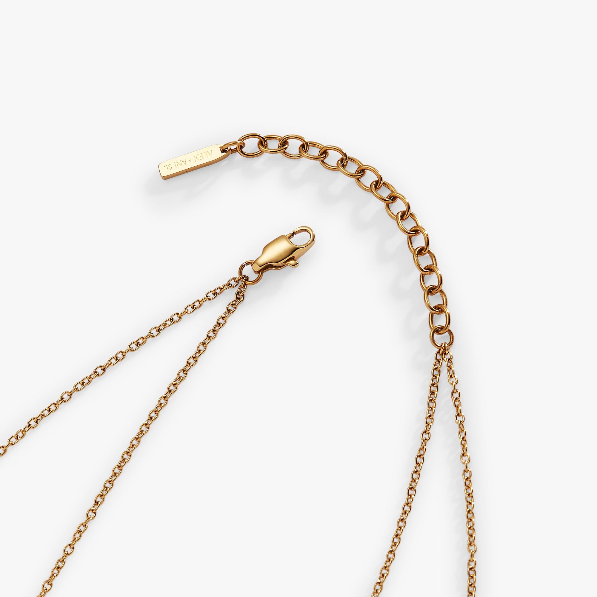 Two - Layered Princess Cut Crystal Necklace by ALEX AND ANI at Shirley Shoppe