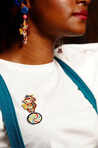 Uni - Cycle Halloween Brooch by Laliblue by Quirks! at Shirley Shoppe