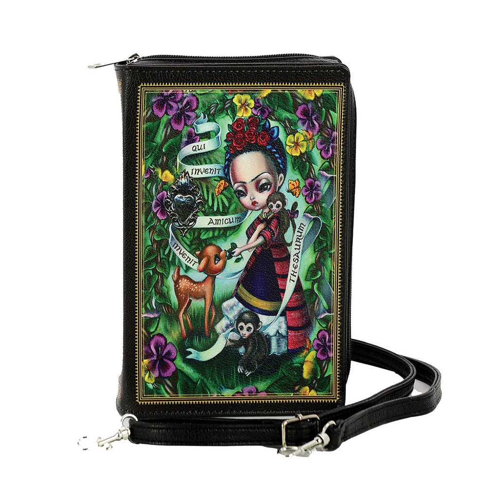 Unibrow Girl Book Handbag by Quirks! at Shirley Shoppe