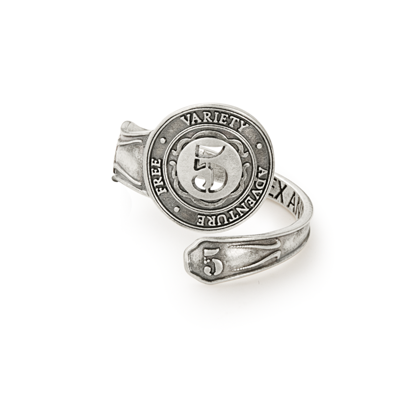 Number Spoon Ring