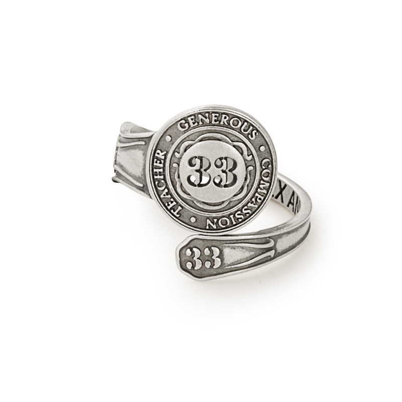 Number Spoon Ring