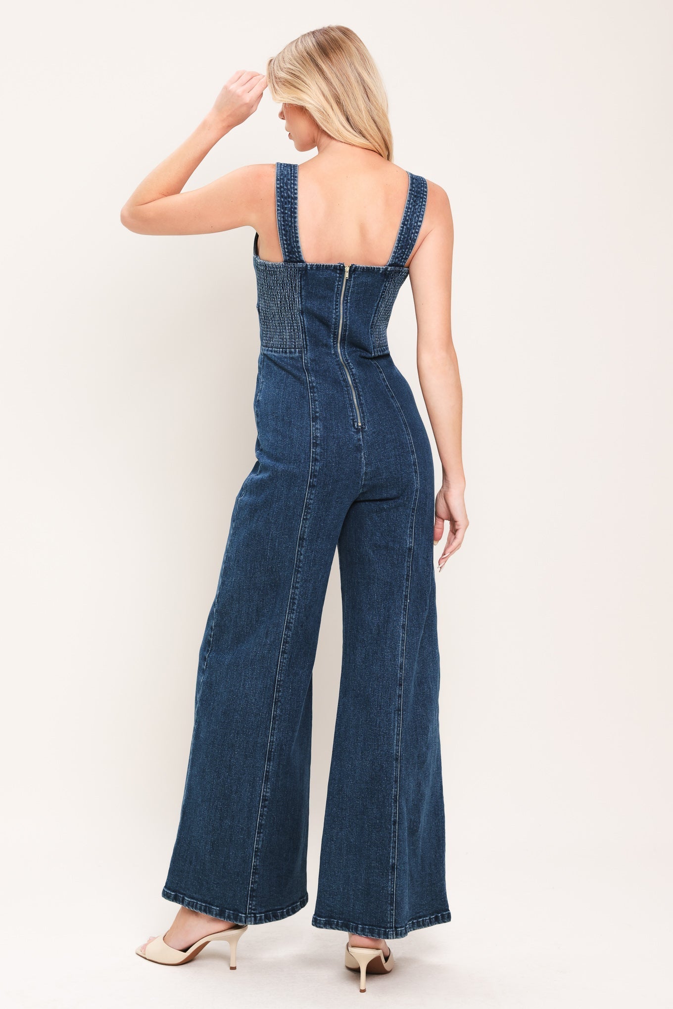 URBAN INDIGO DENIM JUMPSUIT by Flying Tomato at Shirley Shoppe