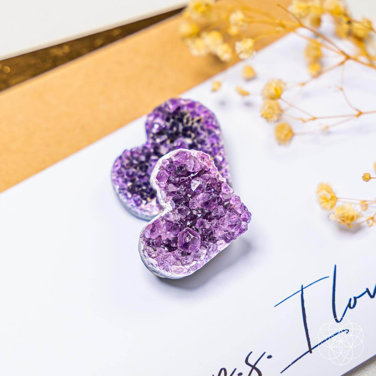 Uruguayan Amethyst Love Heart Cluster - AAA Premium Quality by Conscious Items at Shirley Shoppe