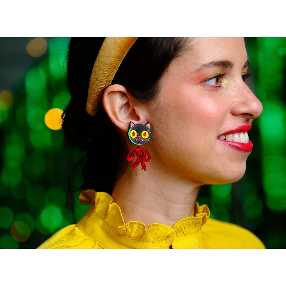Vampire Kitten Earrings by Laliblue by Quirks! at Shirley Shoppe