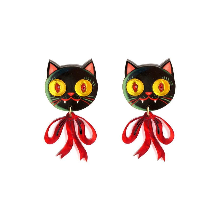 Vampire Kitten Earrings by Laliblue by Quirks! at Shirley Shoppe