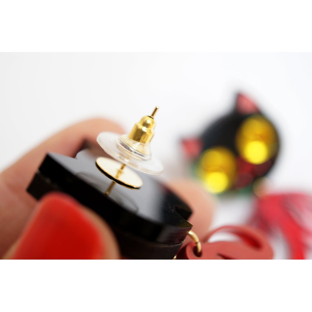Vampire Kitten Earrings by Laliblue by Quirks! at Shirley Shoppe