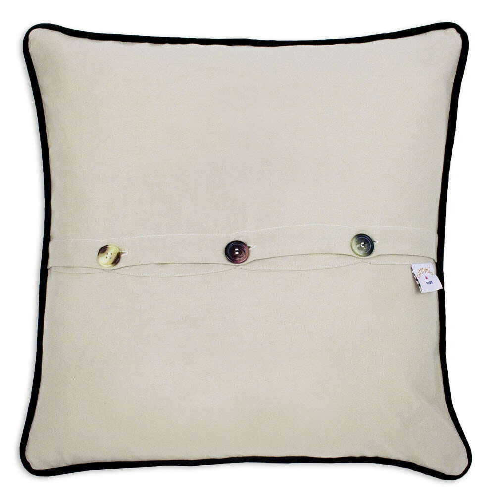 Vancouver Hand-Embroidered Pillow by CatStudio