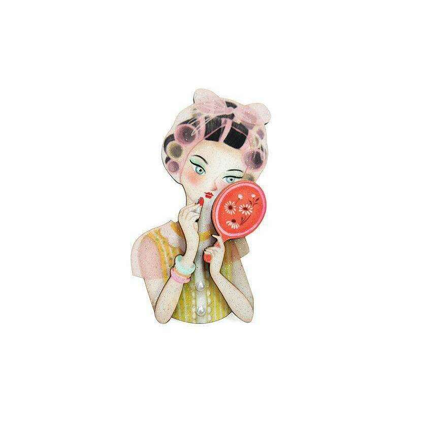 Vanity Lady Brooch by Laliblue