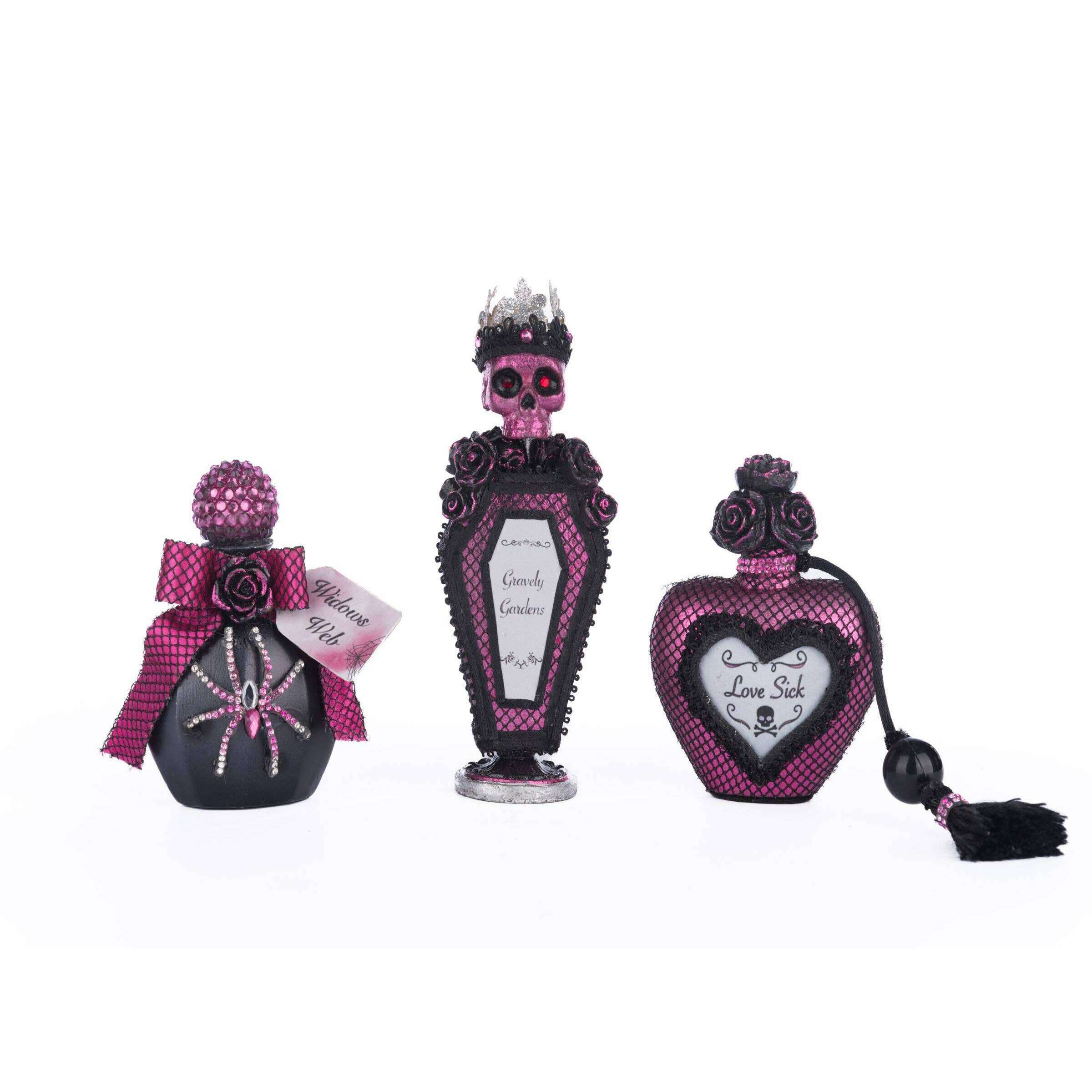 Vanity Potion Bottles Assortment of 3 by Katherine's Collection