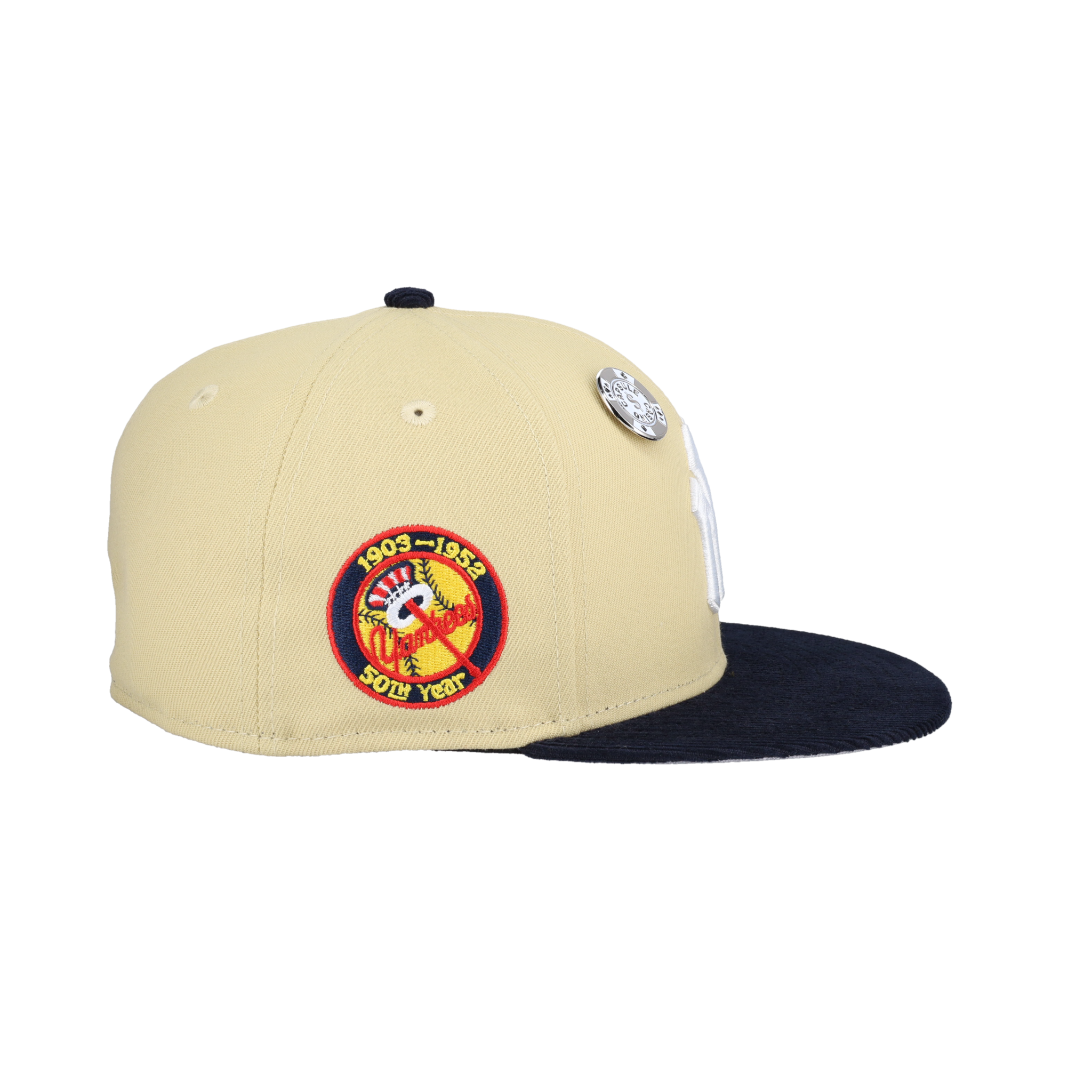 New York Yankees Vegas Gold 2.0 Collection 50th Year Patch Fitted Hat