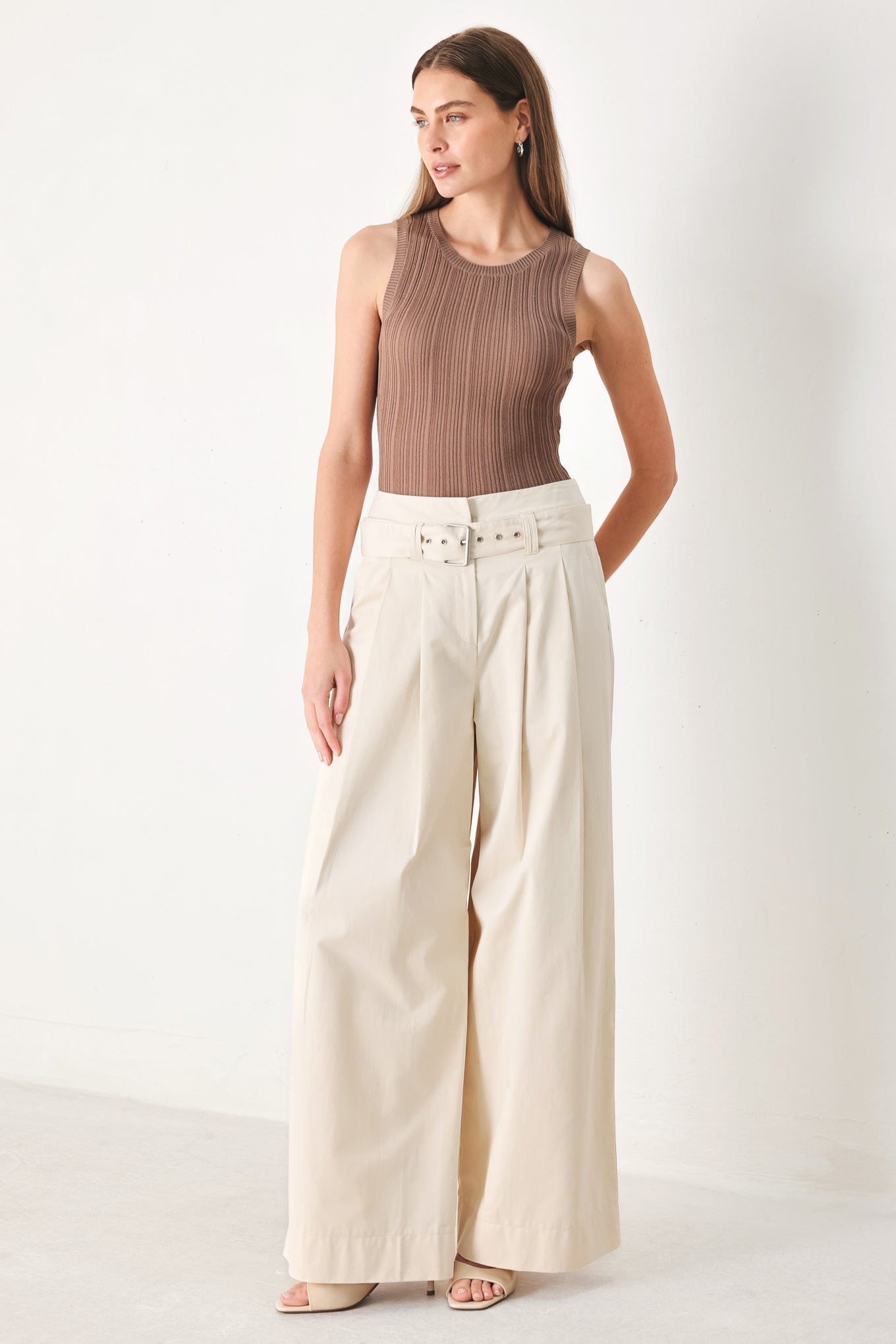 VELA WIDE WOVEN PANTS by Flying Tomato at Shirley Shoppe