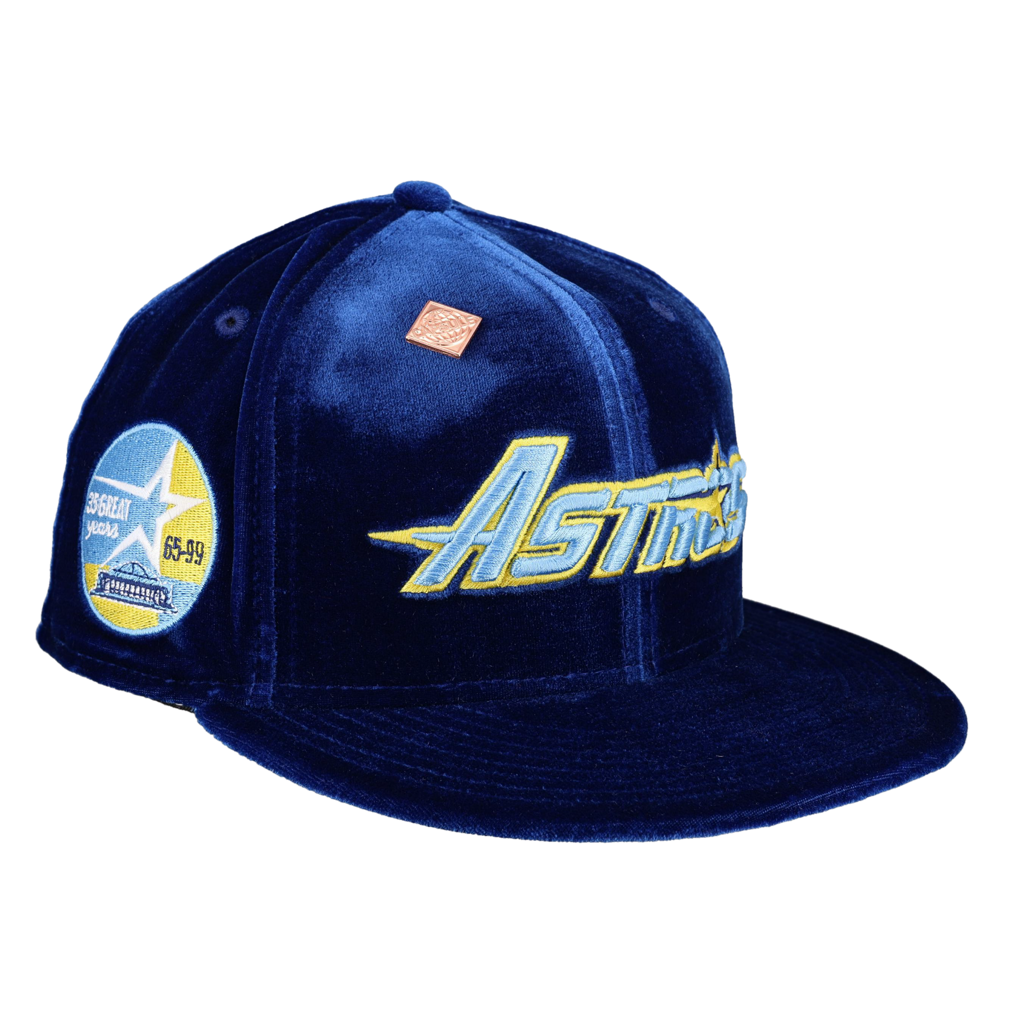 Houston Astros Velvet Collection 35 Great Years Patch 59Ffity Fitted Hat