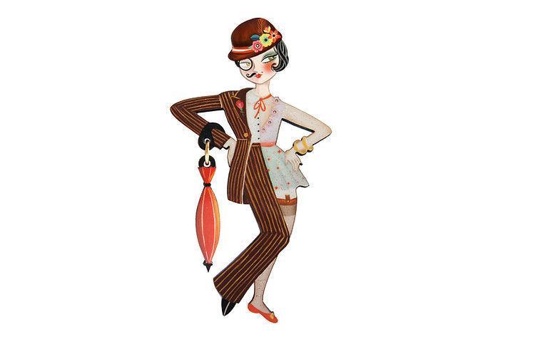 Victor Victoria Halloween Brooch by Laliblue by Quirks! at Shirley Shoppe