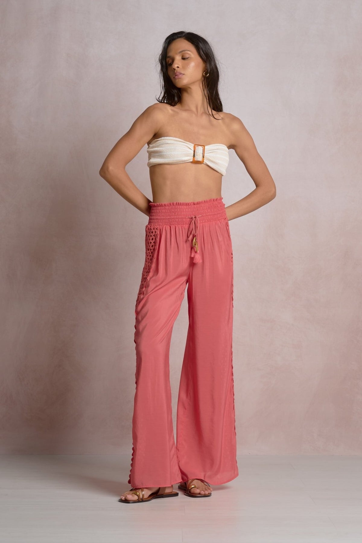 Vida Pant Pink Bright by Shop Elan at Shirley Shoppe