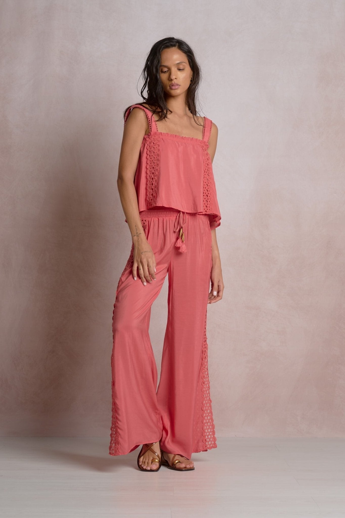 Vida Pant Pink Bright by Shop Elan at Shirley Shoppe