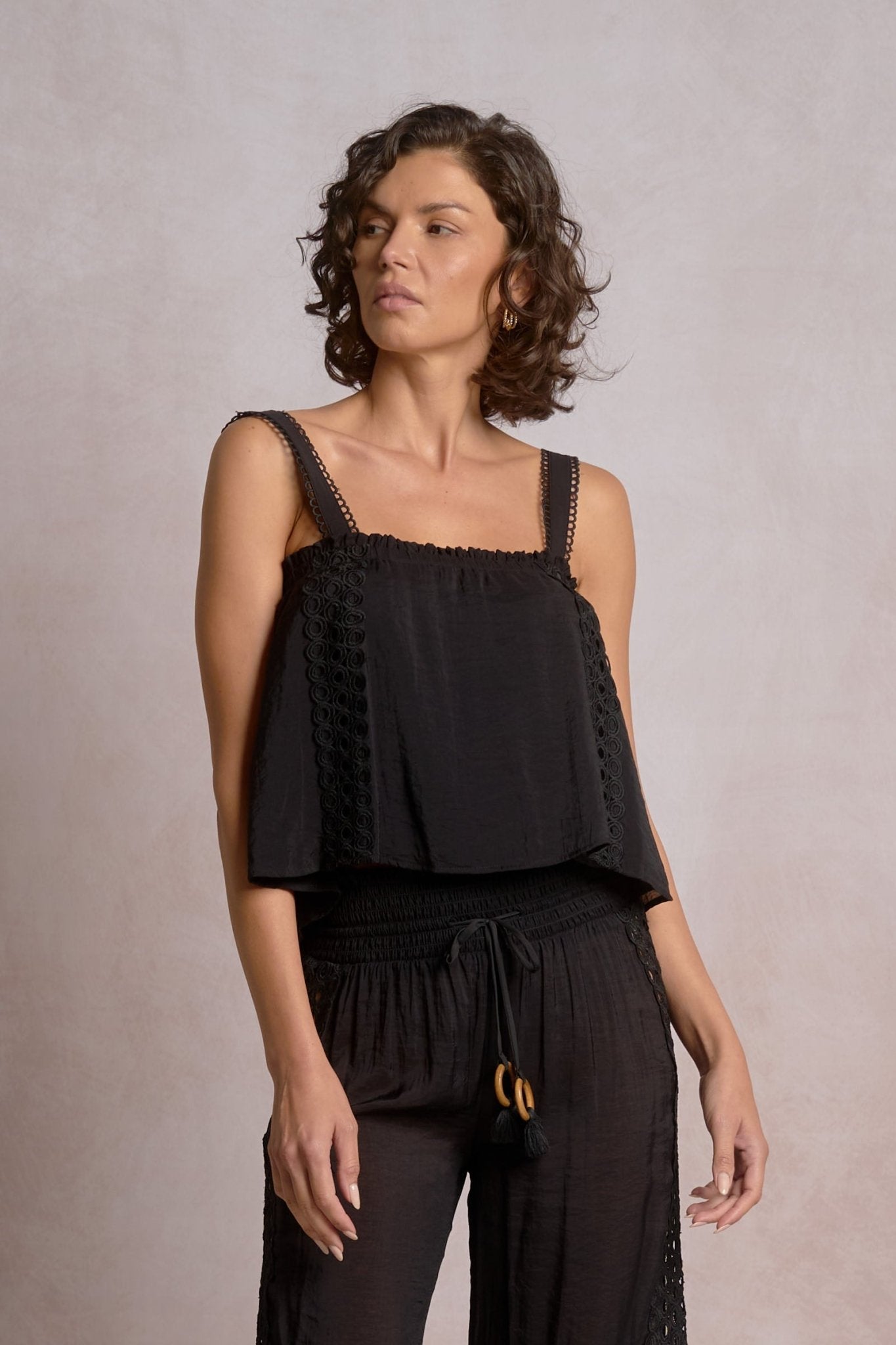 Vina Top Black by Shop Elan at Shirley Shoppe