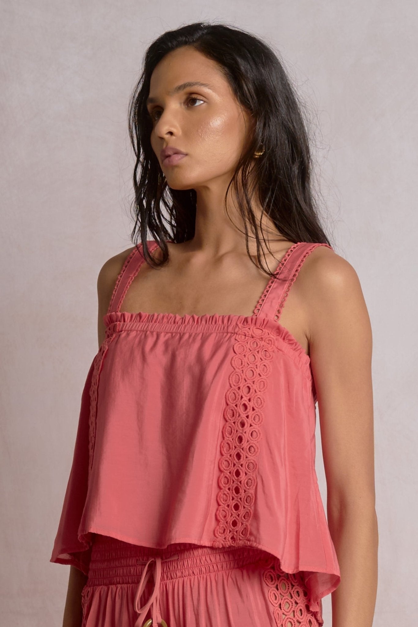 Vina Top Pink Bright by Shop Elan at Shirley Shoppe