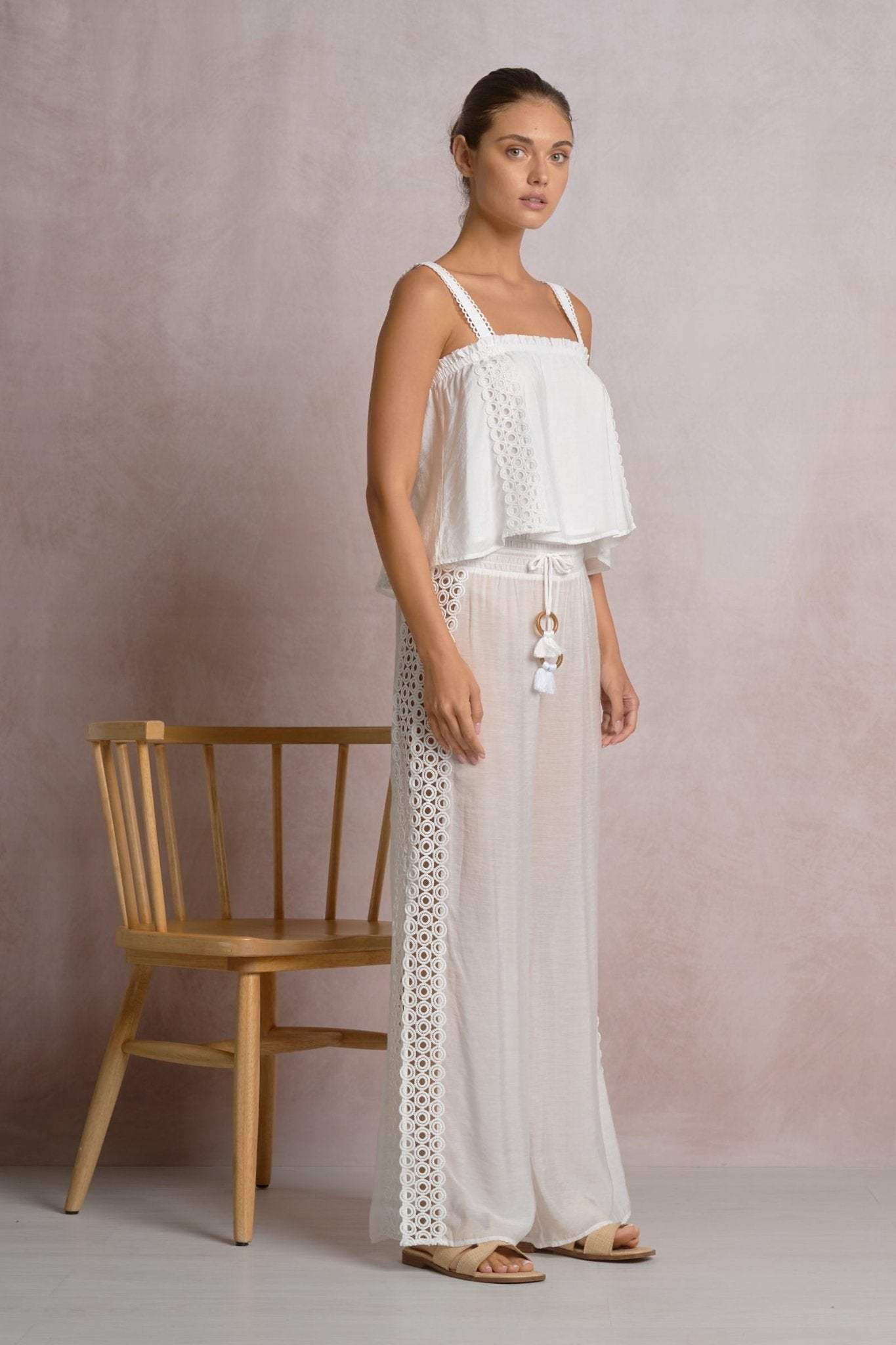 Vina Top White by Shop Elan at Shirley Shoppe